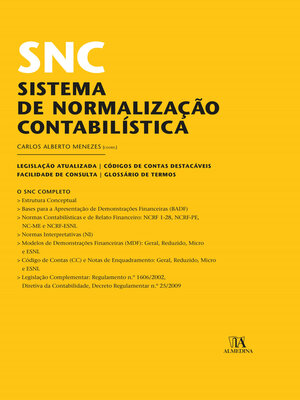 cover image of SNC--Sistema de Normalização Contabilística